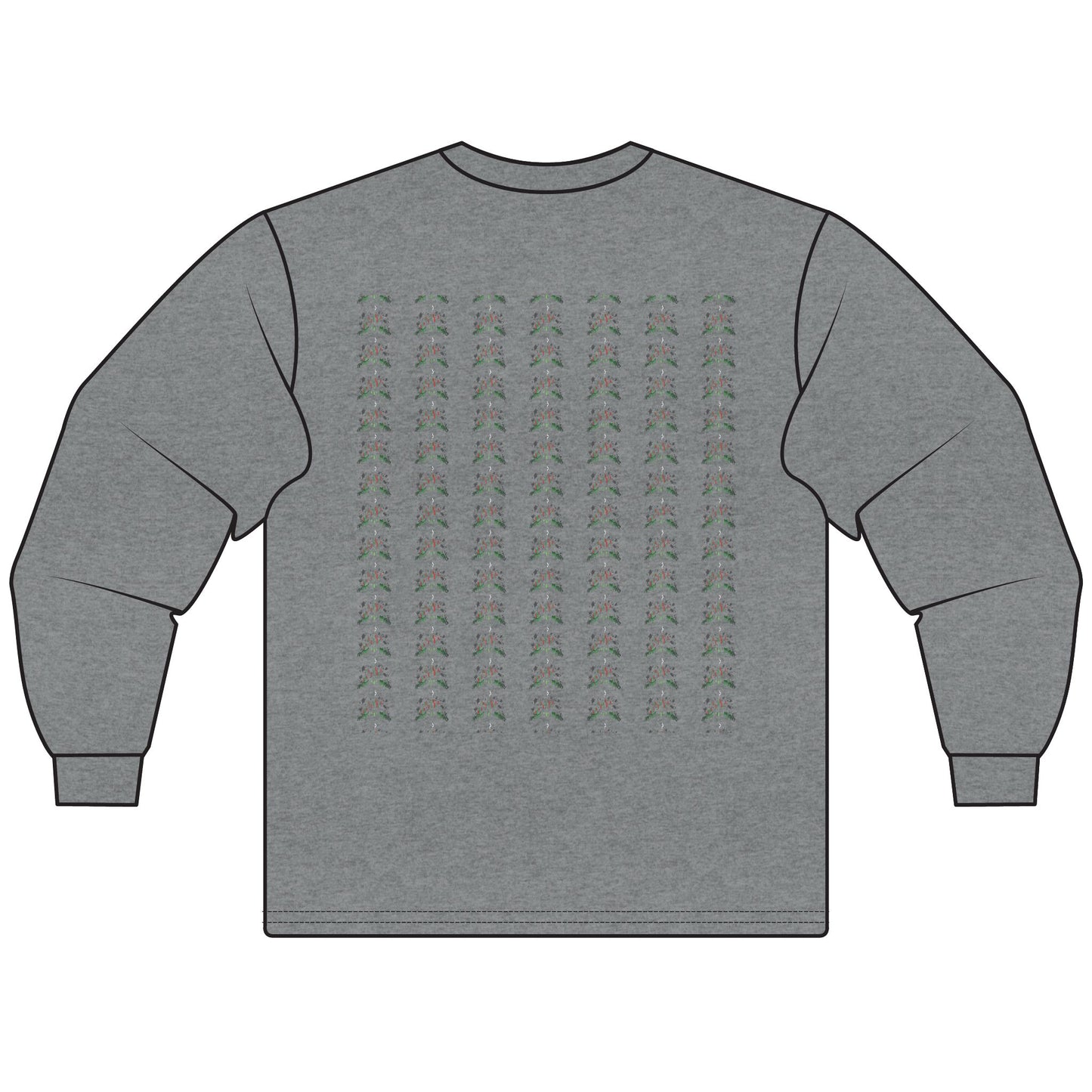 Haunted Chart – Ghosts of the Market  Stylish Unisex Long Sleeve T-Shirt, Cozy Everyday Wear, Perfect for Gifts, Casual Outings, Art Lovers' Essential - Candleholm