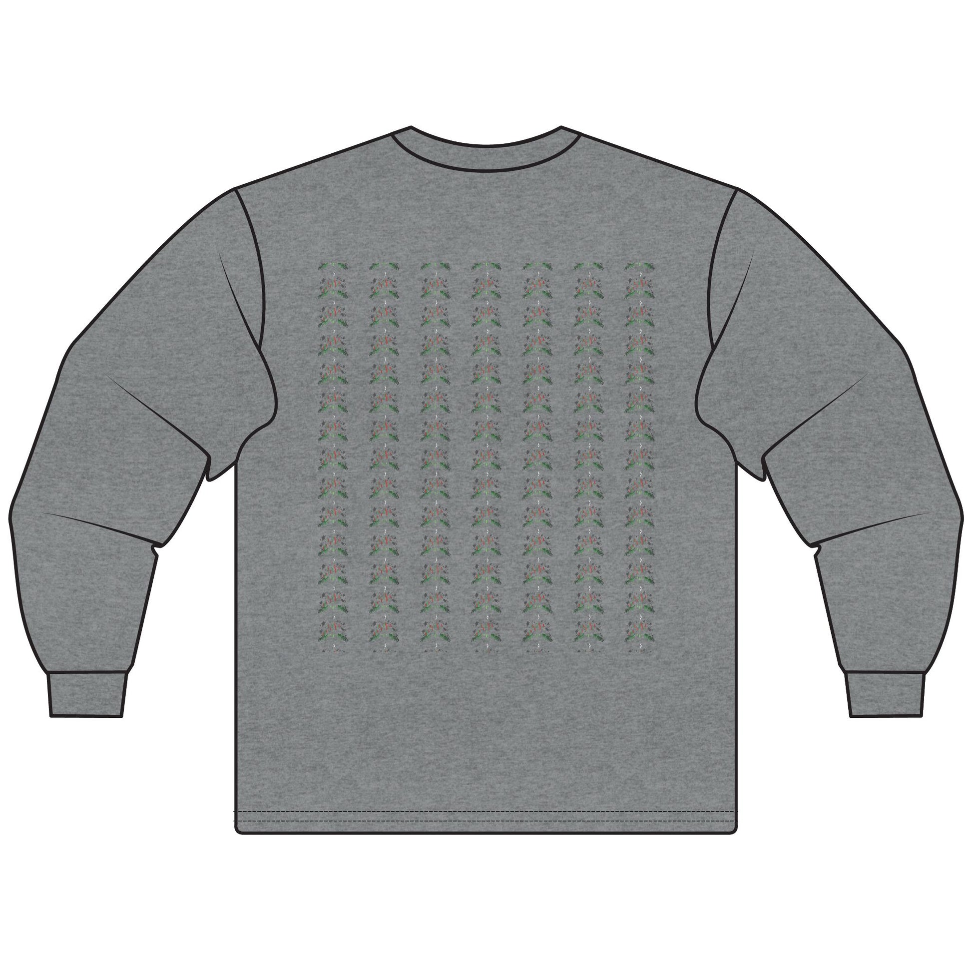 Haunted Chart – Ghosts of the Market  Stylish Unisex Long Sleeve T-Shirt, Cozy Everyday Wear, Perfect for Gifts, Casual Outings, Art Lovers' Essential - Candleholm