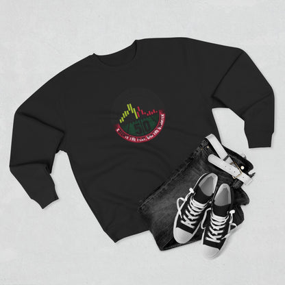 Q4 Execution Season Unisex Crewneck Sweatshirt - Trading Charts Gridiron Design - Candleholm