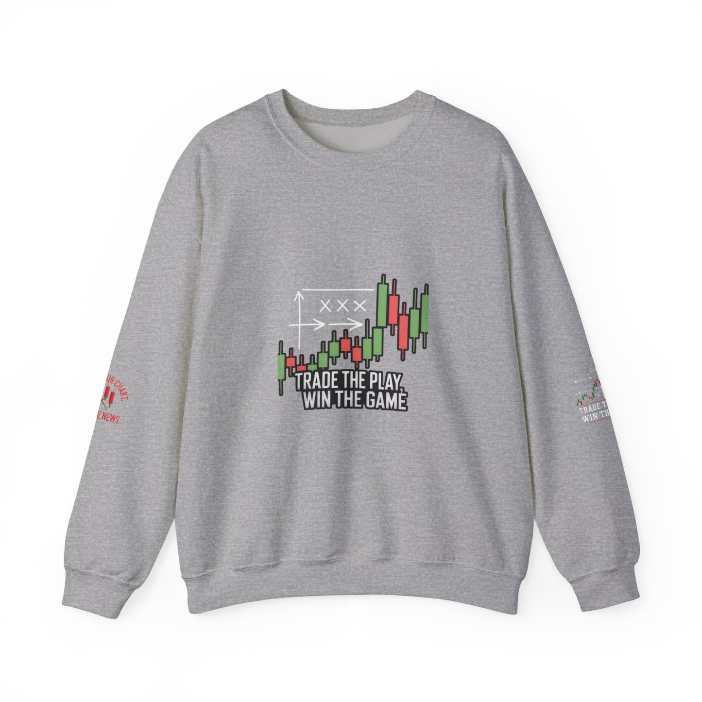 Market Playbook Sweatshirt - Chalkboard Football Trader Fall Uniform - Candleholm