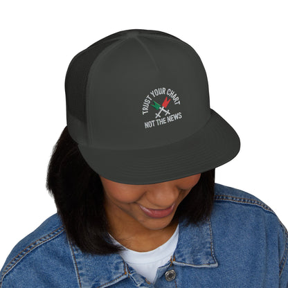 Trust Your Chart, Not the News” – Embroidered Minimalist Trading Dad - Candleholm