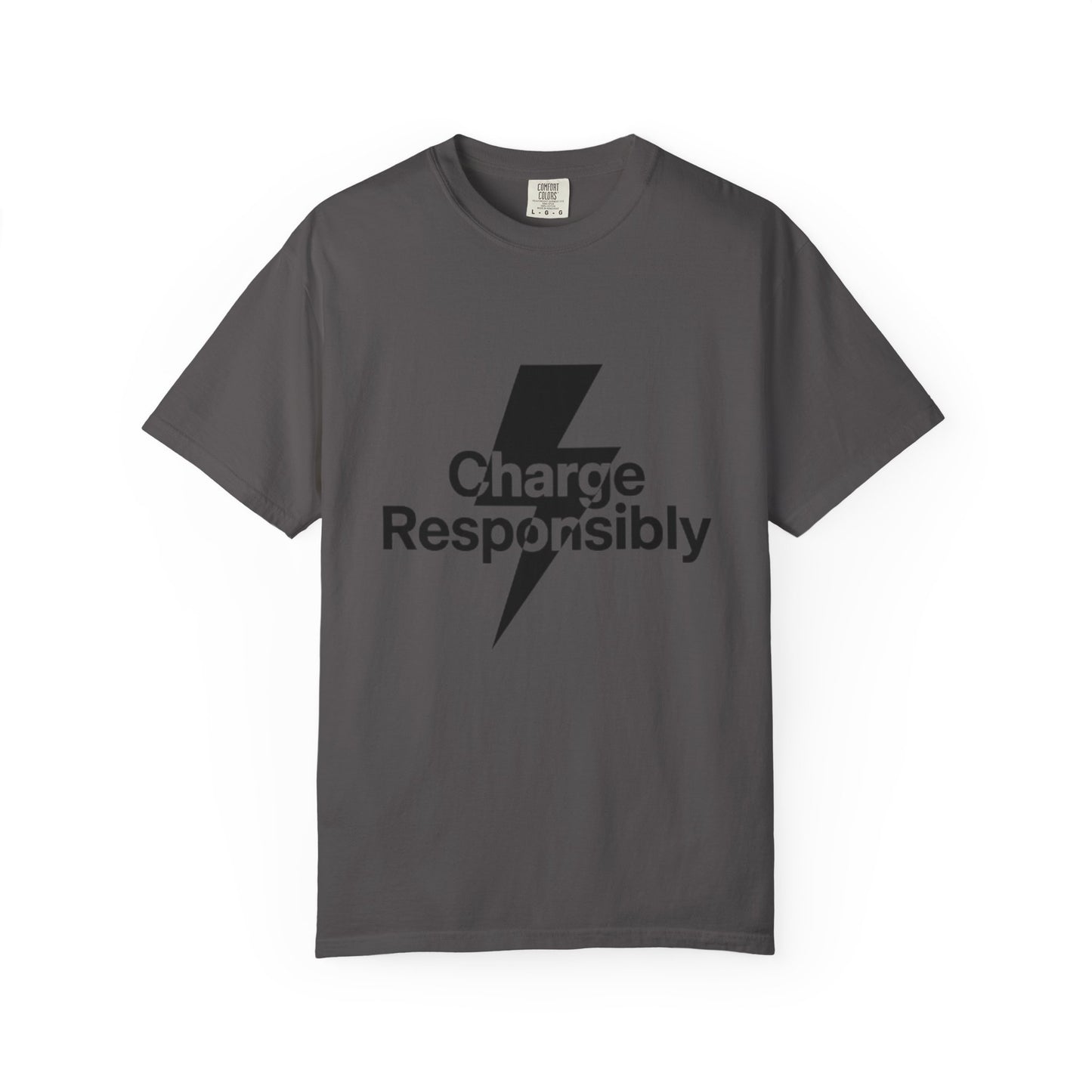 Charge Responsibly T-Shirt | Eco-Friendly Fashion, Electric Vibes - Candleholm