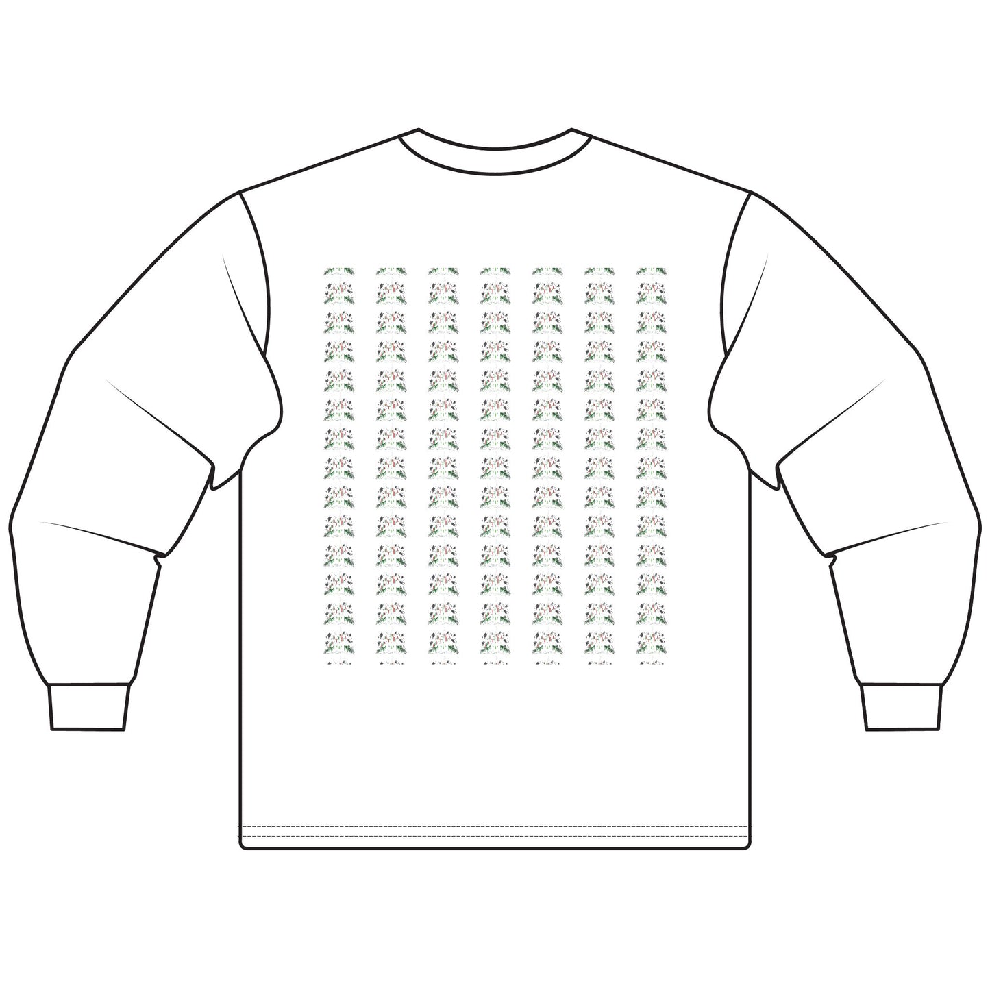 Haunted Chart – Ghosts of the Market  Stylish Unisex Long Sleeve T-Shirt, Cozy Everyday Wear, Perfect for Gifts, Casual Outings, Art Lovers' Essential - Candleholm