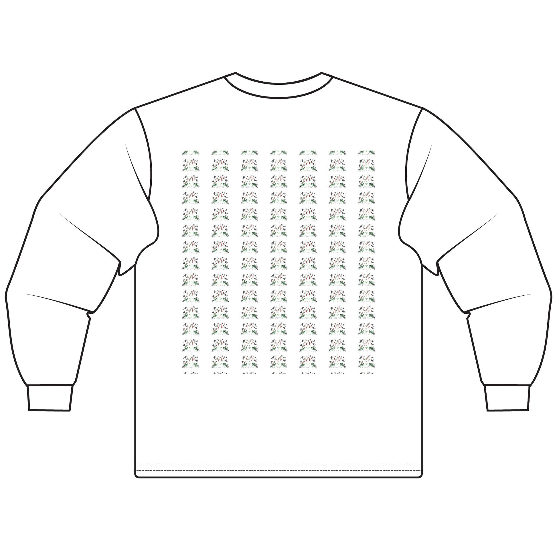 Haunted Chart – Ghosts of the Market  Stylish Unisex Long Sleeve T-Shirt, Cozy Everyday Wear, Perfect for Gifts, Casual Outings, Art Lovers' Essential - Candleholm