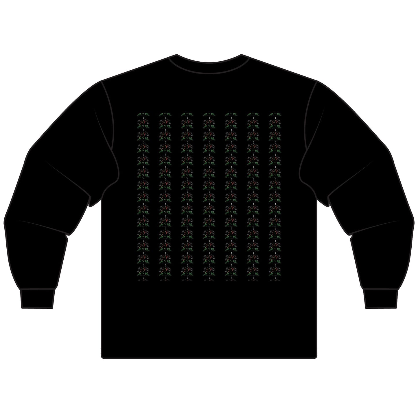 Haunted Chart – Ghosts of the Market  Stylish Unisex Long Sleeve T-Shirt, Cozy Everyday Wear, Perfect for Gifts, Casual Outings, Art Lovers' Essential - Candleholm