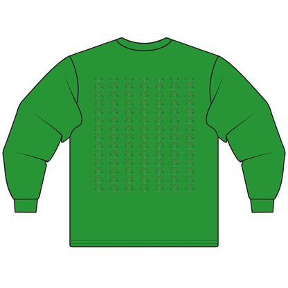 Haunted Chart – Ghosts of the Market  Stylish Unisex Long Sleeve T-Shirt, Cozy Everyday Wear, Perfect for Gifts, Casual Outings, Art Lovers' Essential - Candleholm