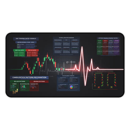 Ultimate Trader's  Day Trading Essentials Desk Mat - Candleholm