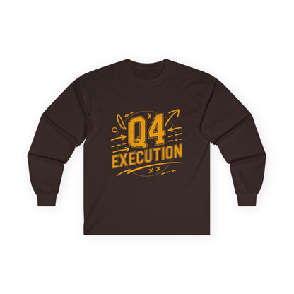 The Autumn Execution Playbook – Q4 Trading Unisex Long Sleeve Tee, Motivational Gift, Business Casual Top, Team Spirit Shirt, Office Holiday Apparel - Candleholm