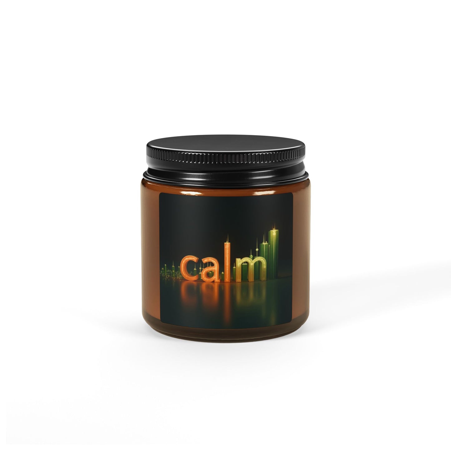 Calm Day Trading Scented Soy Candle | Aromatherapy Candle for Relaxation | Amber Jar - Candleholm