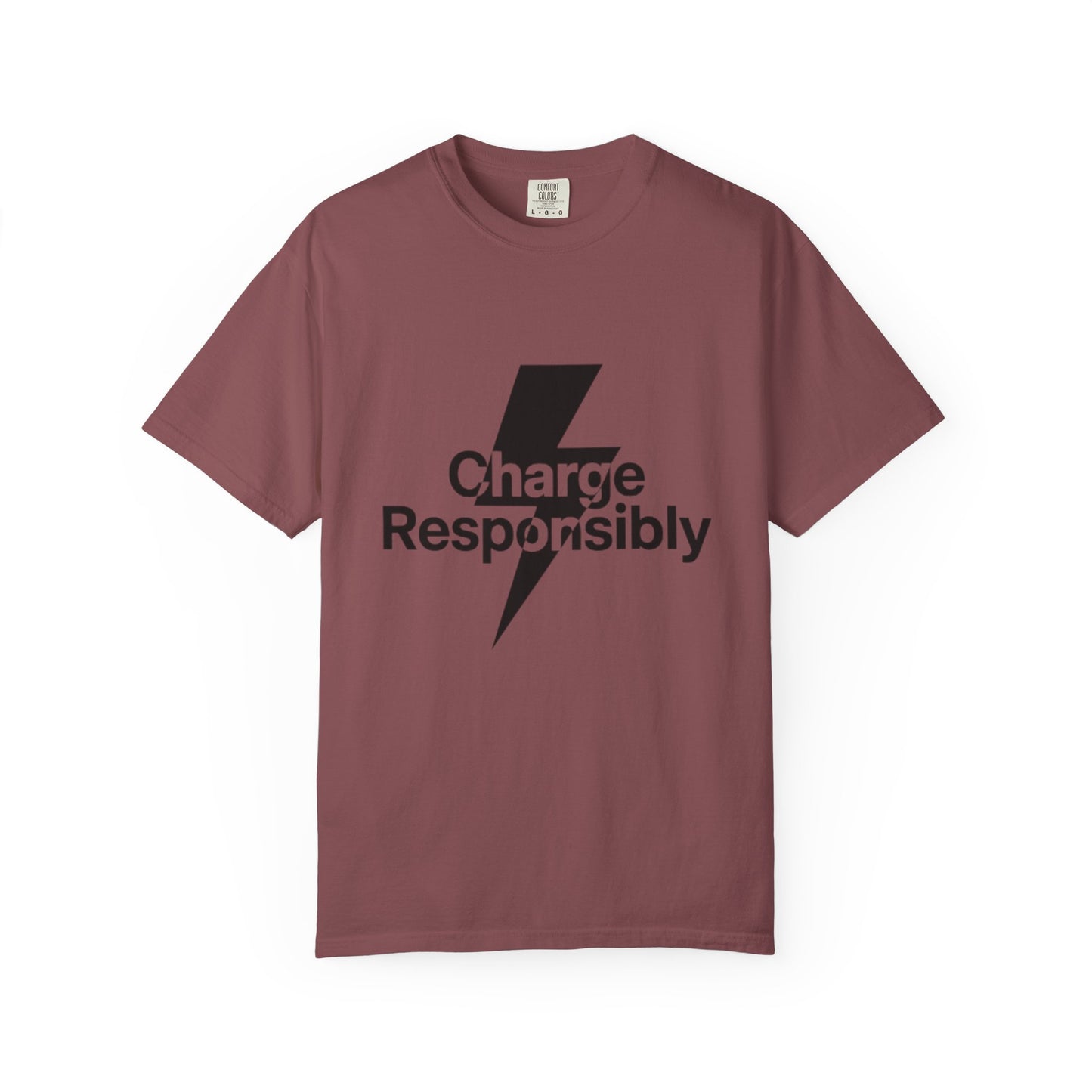 Charge Responsibly T-Shirt | Eco-Friendly Fashion, Electric Vibes - Candleholm