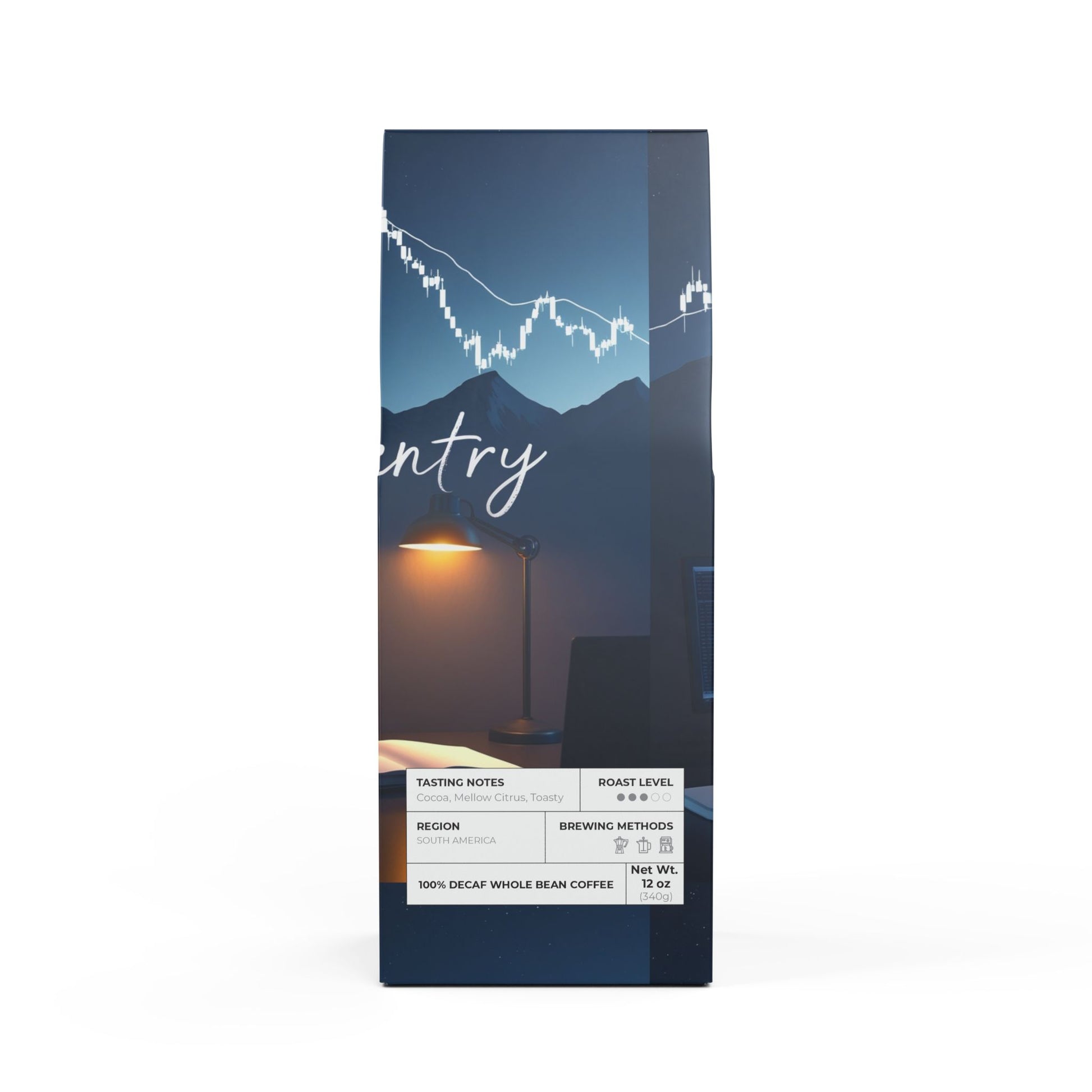 Silent Entry Trapper Peak Decaf Coffee Blend (Medium Roast) - Candleholm