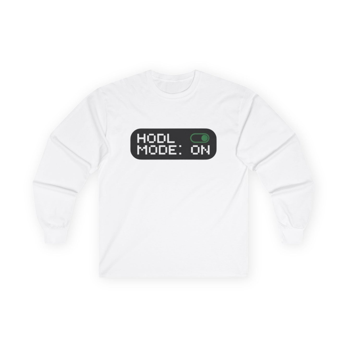 HODL Mode Long Sleeve Tee, Crypto Gift, Unisex T-Shirt, Investment Apparel, Funny Meme Shirt, Casual Wear, Layering Top - Candleholm