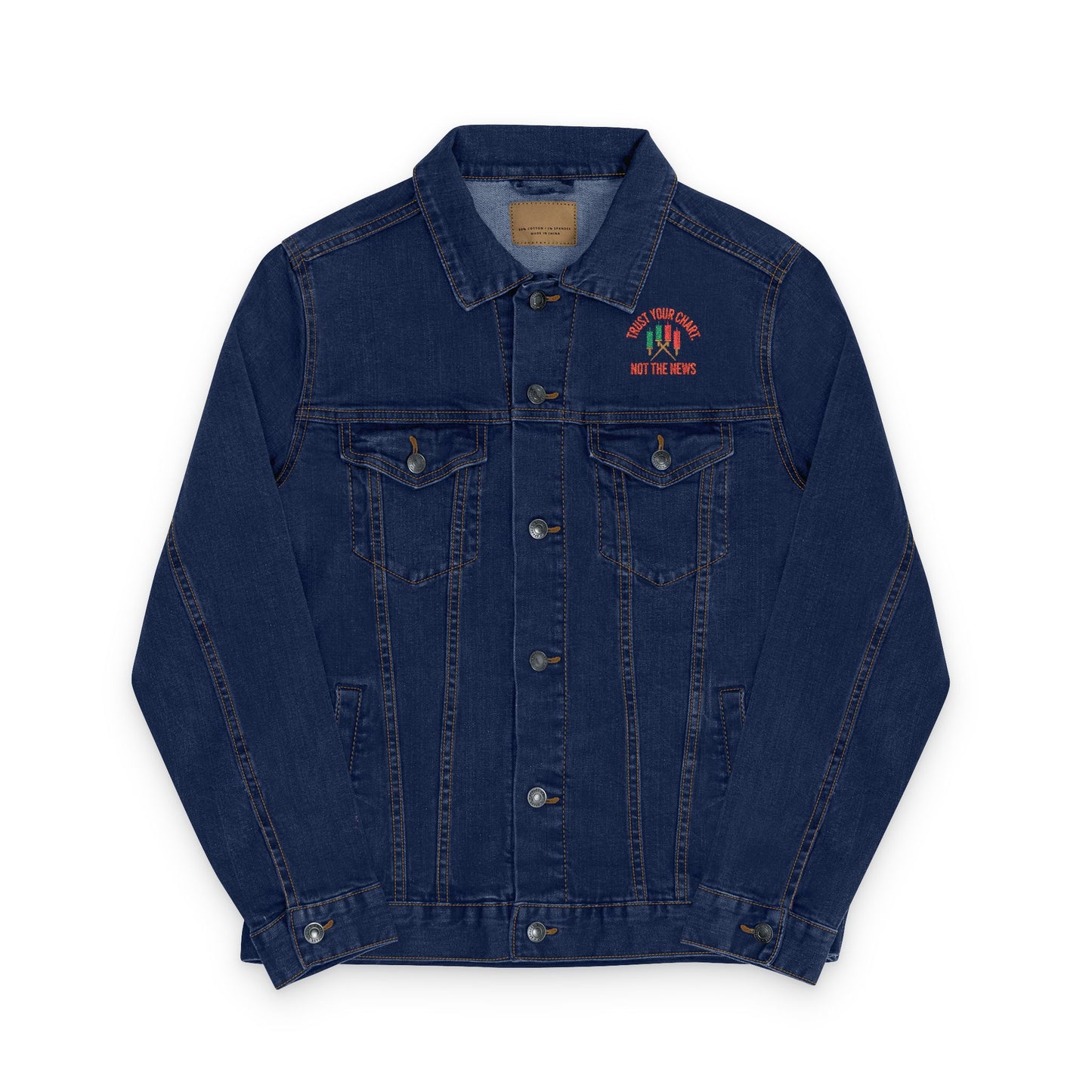 Trader’s life Embroidered Denim Jacket - Candleholm