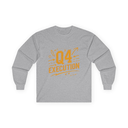 The Autumn Execution Playbook – Q4 Trading Unisex Long Sleeve Tee, Motivational Gift, Business Casual Top, Team Spirit Shirt, Office Holiday Apparel - Candleholm