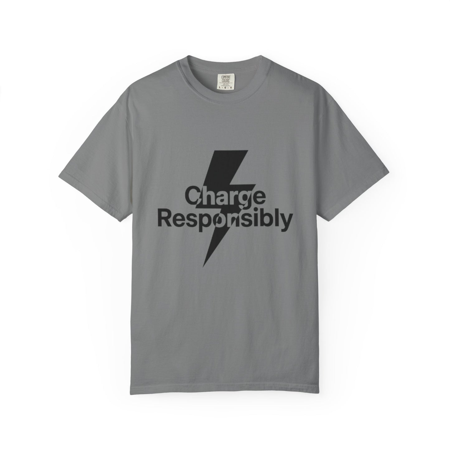 Charge Responsibly T-Shirt | Eco-Friendly Fashion, Electric Vibes - Candleholm