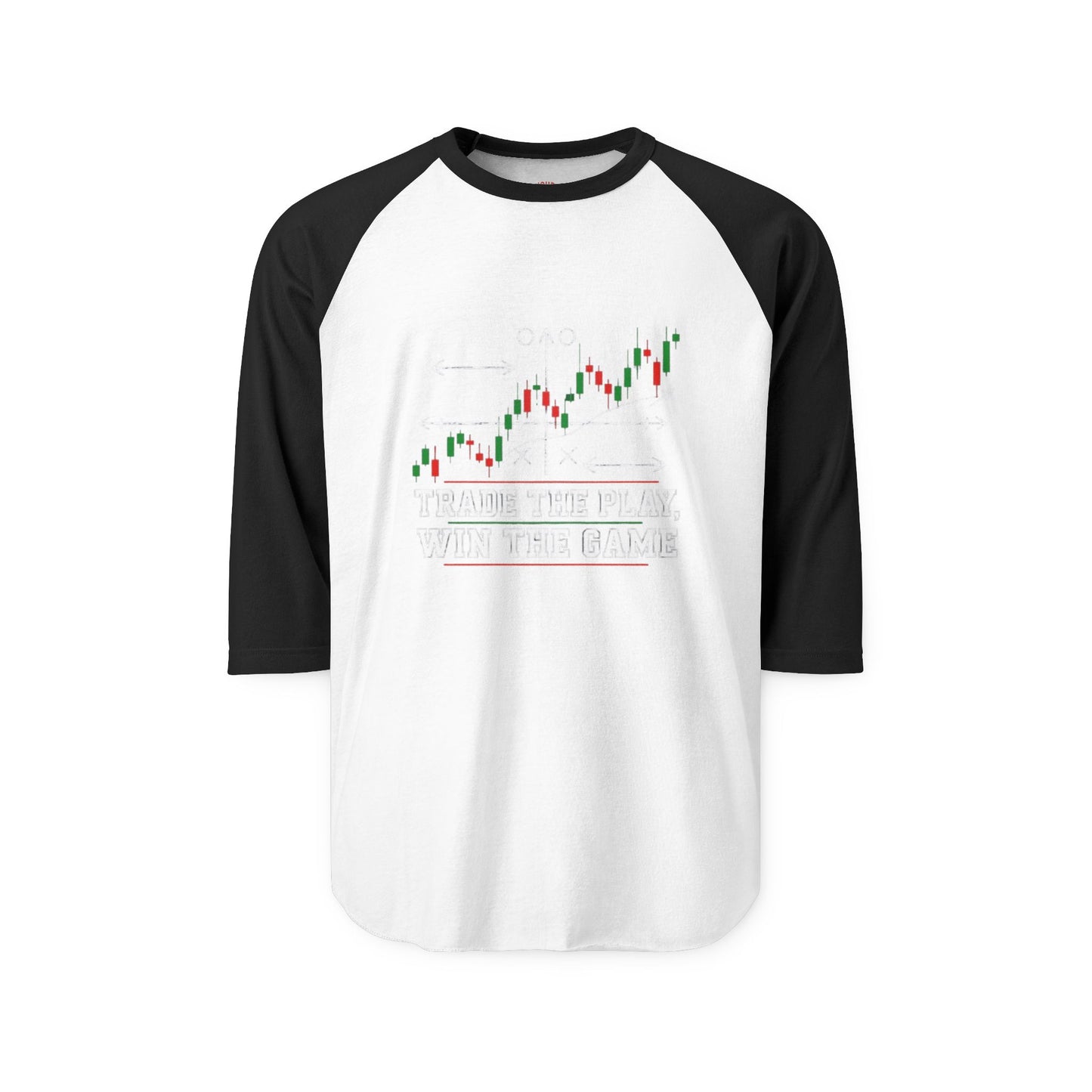 Trading Floor Stock Market Bull and Bear Three-Quarter Sleeve Raglan Shirt - Candleholm