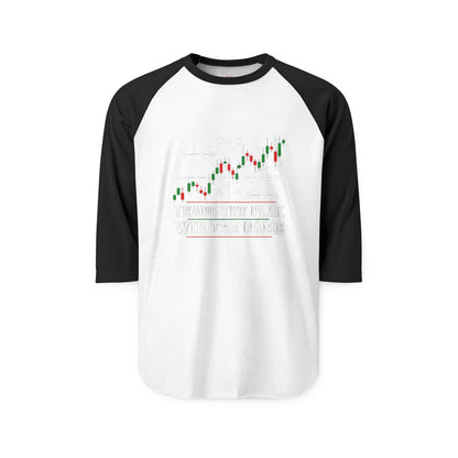 Trading Floor Stock Market Bull and Bear Three-Quarter Sleeve Raglan Shirt - Candleholm