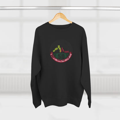 Q4 Execution Season Unisex Crewneck Sweatshirt - Trading Charts Gridiron Design - Candleholm