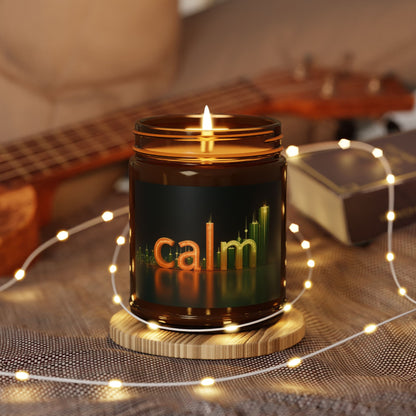 Calm Day Trading Scented Soy Candle | Aromatherapy Candle for Relaxation | Amber Jar - Candleholm