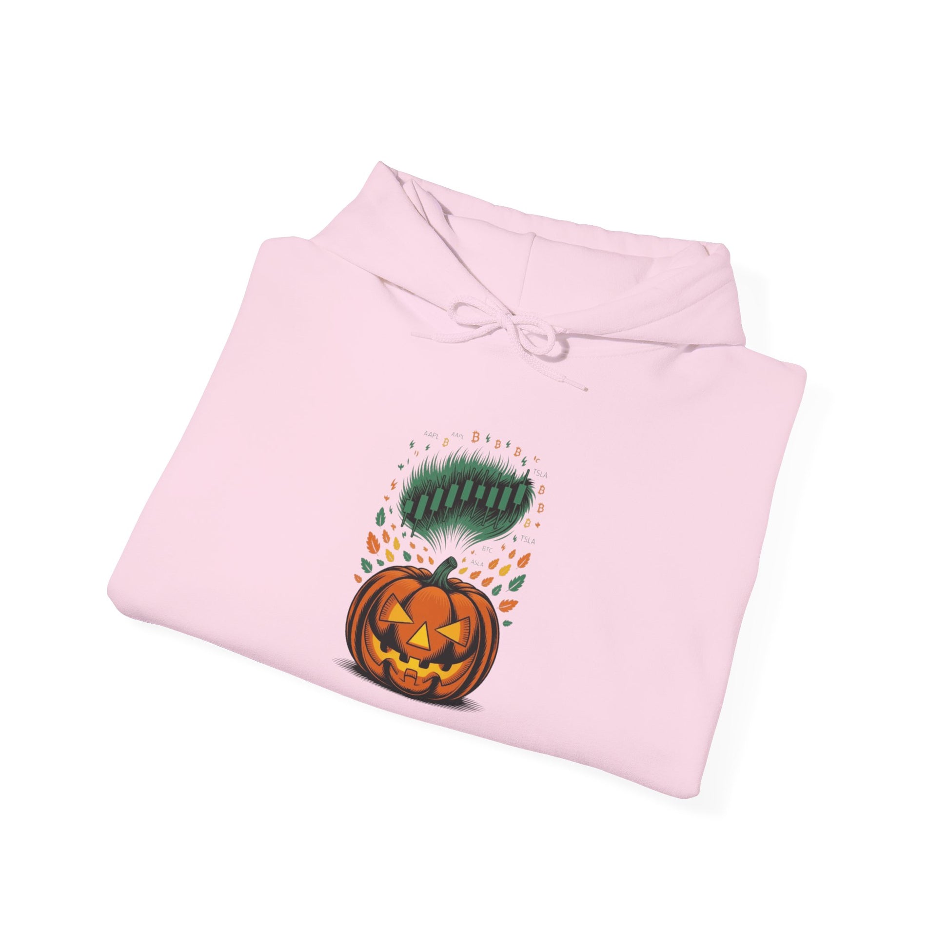 Pumpkin Pump – Bullish Halloween Rally Hoodie  Cozy Unisex Sweatshirt for Fall, Pumpkin and Moon Design, Perfect for Autumn Celebrations, Comfortable Gift [...] - Candleholm