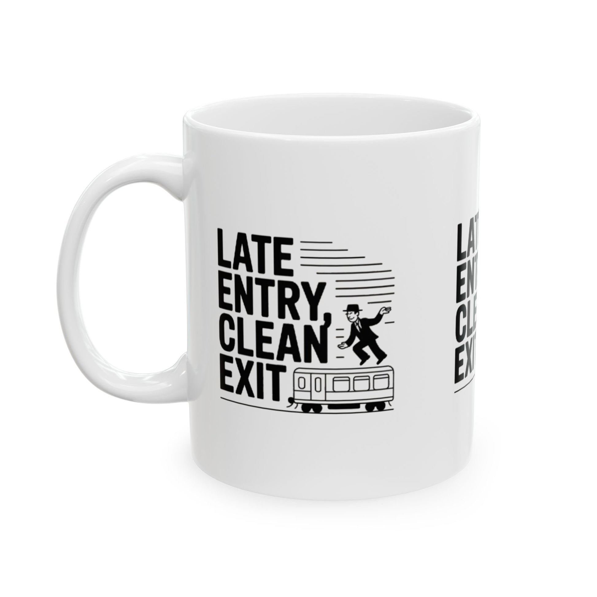 Late Entry, Clean Exit – Trader’s Precision Mug | Gift for Commuters, Office Humor, Morning Coffee - Candleholm