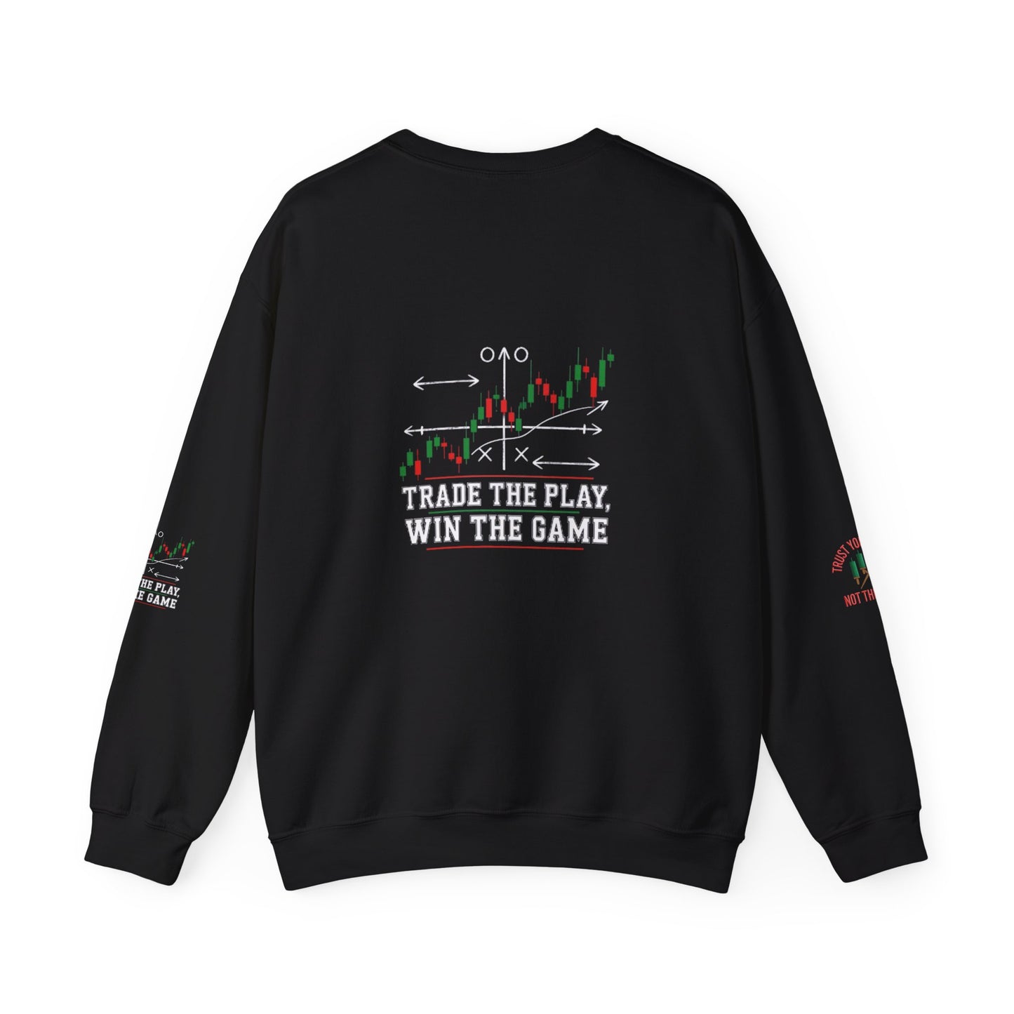 Market Playbook Sweatshirt - Chalkboard Football Trader Fall Uniform - Candleholm