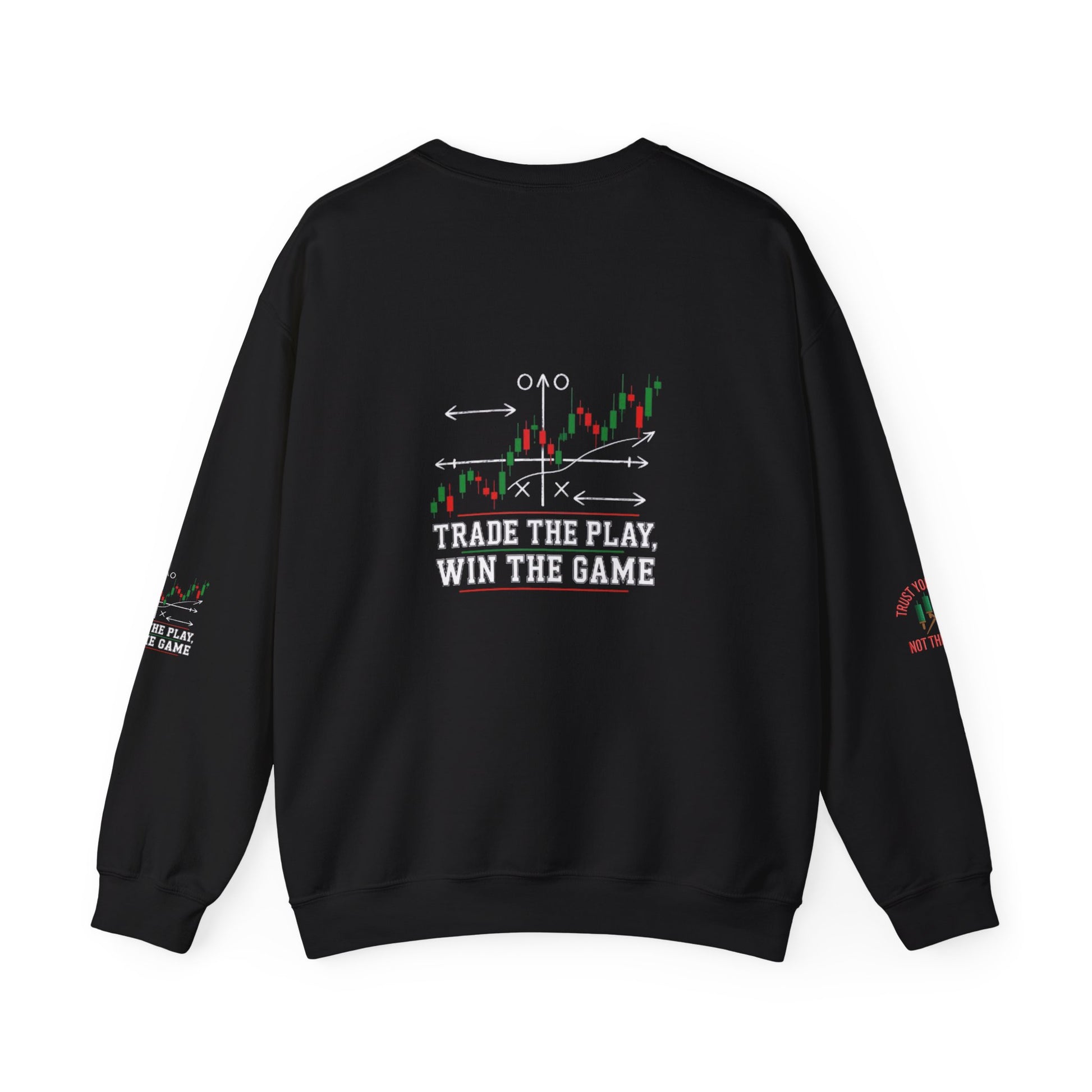 Market Playbook Sweatshirt - Chalkboard Football Trader Fall Uniform - Candleholm