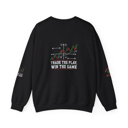 Market Playbook Sweatshirt - Chalkboard Football Trader Fall Uniform - Candleholm