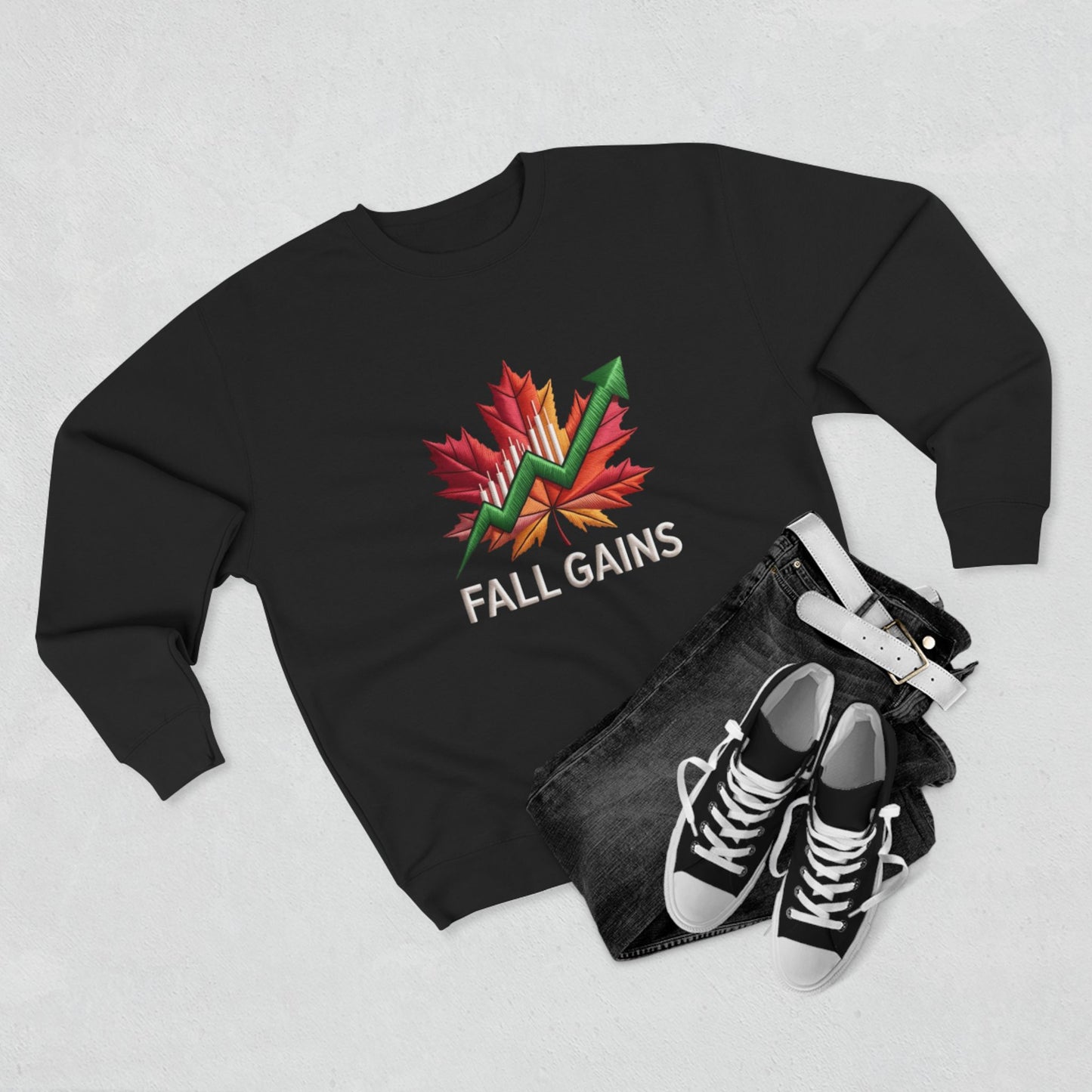 Execution Season Unisex Crewneck Sweatshirt - Q4 Trading Chart Design