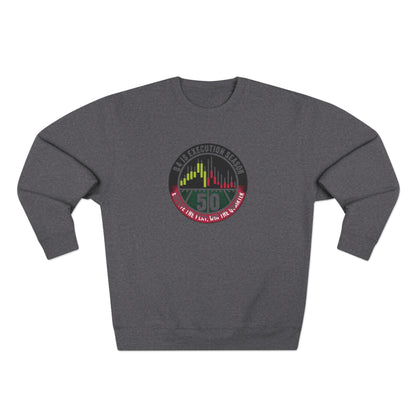 Q4 Execution Season Unisex Crewneck Sweatshirt - Trading Charts Gridiron Design - Candleholm