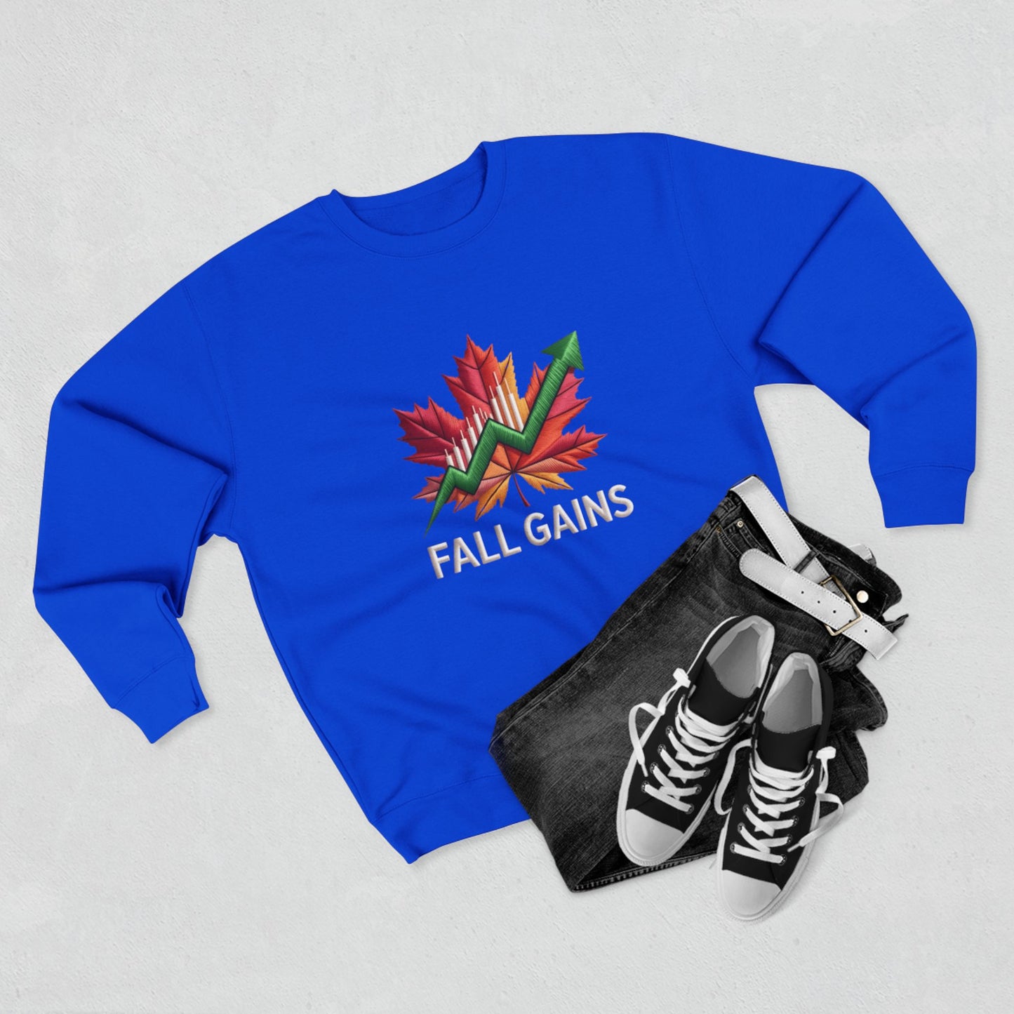 Execution Season Unisex Crewneck Sweatshirt - Q4 Trading Chart Design