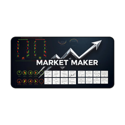 Market Maker Desk Mat, Trading Desk Accessory, Gamer Mouse Pad, Finance Gift, - Candleholm