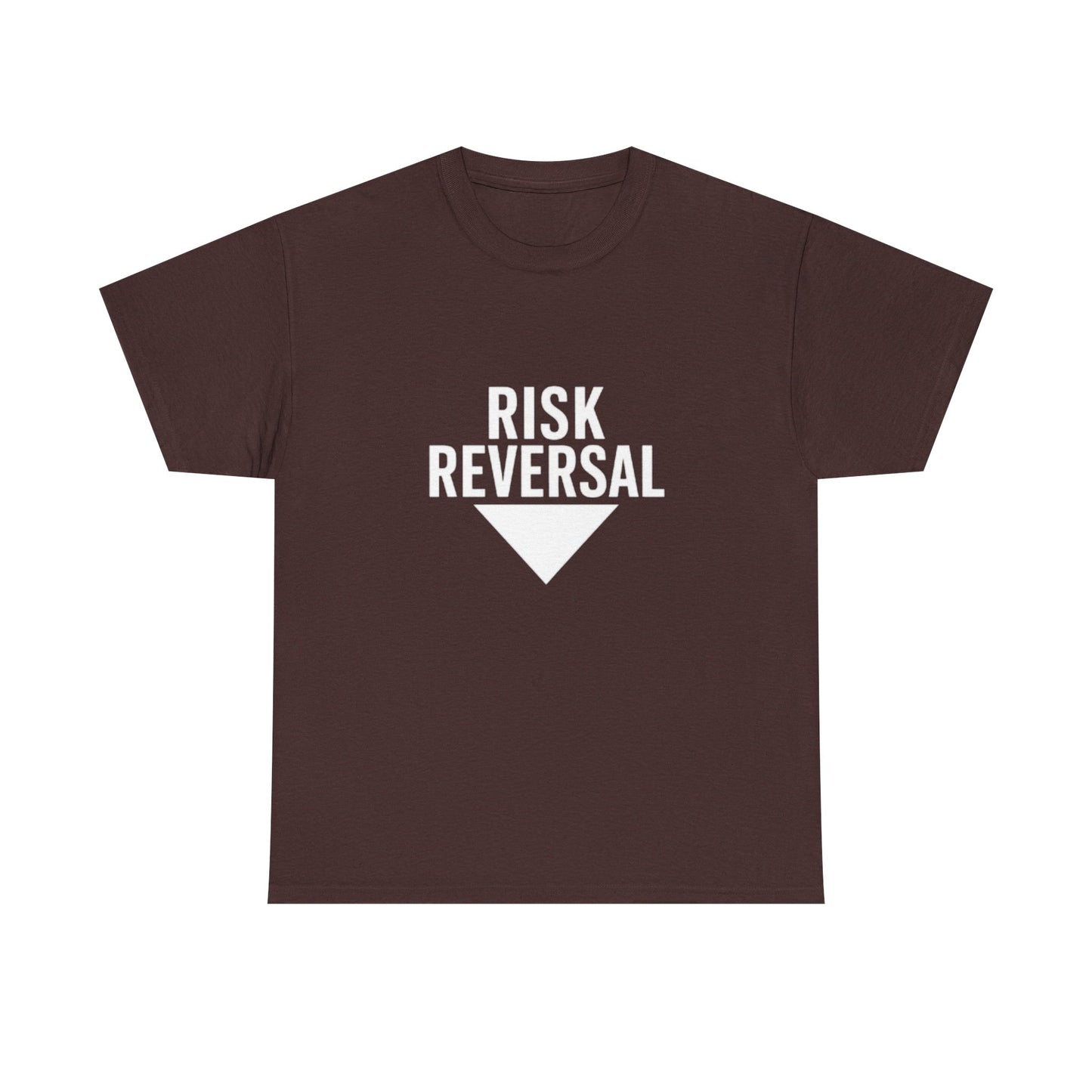 Risk Reversal Unisex Heavy Cotton Tee, Casual Graphic T-Shirt, Motivational Shirt, Relaxed Fit Tee, Thought-Provoking Wear - Candleholm