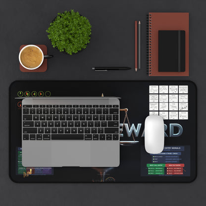 Risk-Reward Day Trading Entry Signals desk Mat  Optimize Your Trades - Candleholm