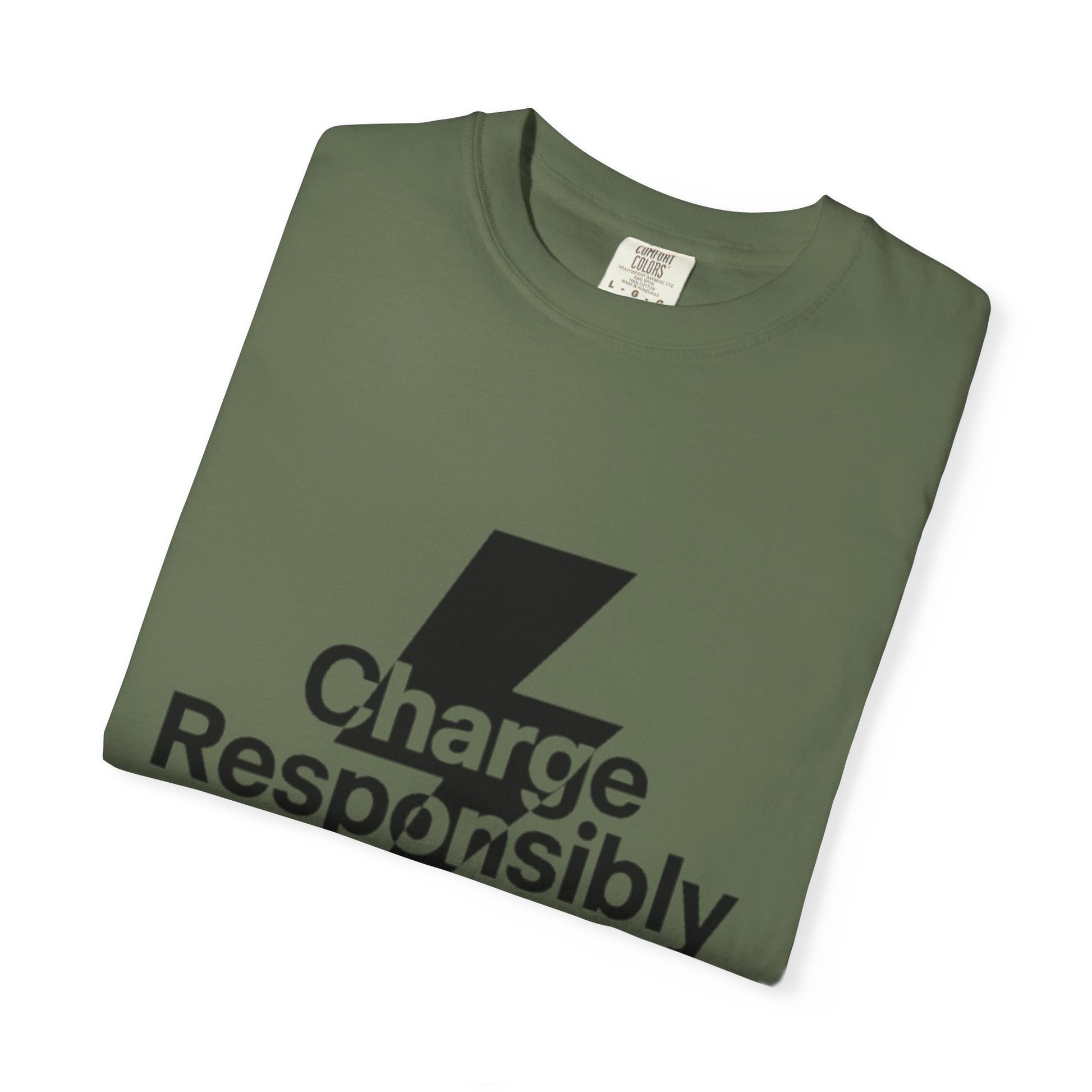 Charge Responsibly T-Shirt | Eco-Friendly Fashion, Electric Vibes - Candleholm