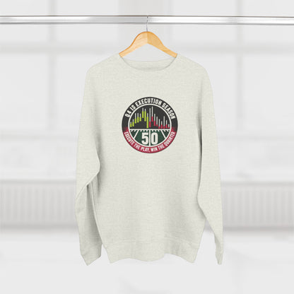 Q4 Execution Season Unisex Crewneck Sweatshirt - Trading Charts Gridiron Design - Candleholm