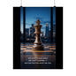 Vertical Poster - Matte Inspirational Artwork for Chess Enthusiasts and Strategists - Candleholm
