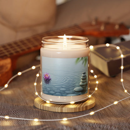 Tranquil Serenity Scented Soy Candle - 9oz Relaxation Gift - Candleholm