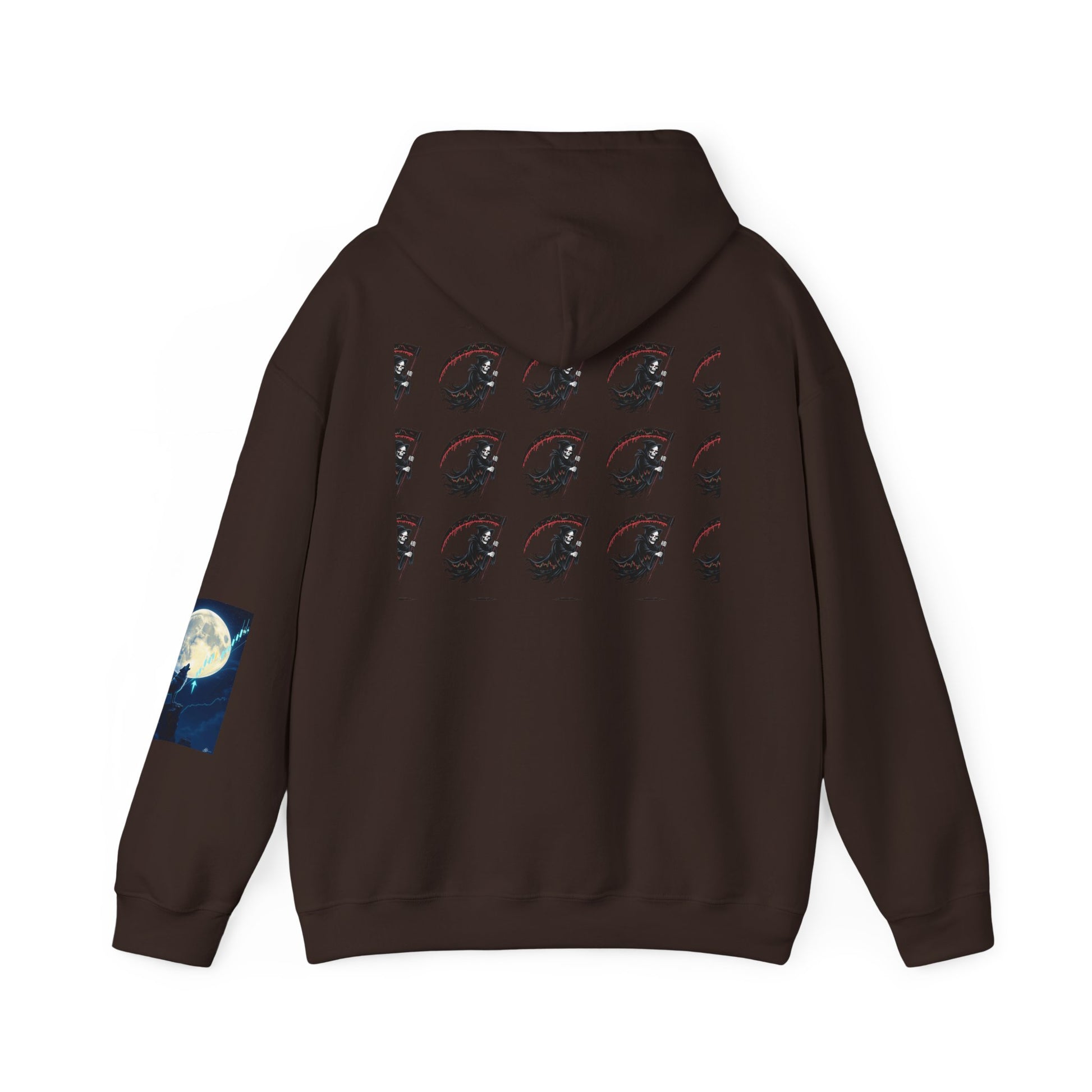 Pumpkin Pump – Bullish Halloween Rally Hoodie  Cozy Unisex Sweatshirt for Fall, Pumpkin and Moon Design, Perfect for Autumn Celebrations, Comfortable Gift [...] - Candleholm