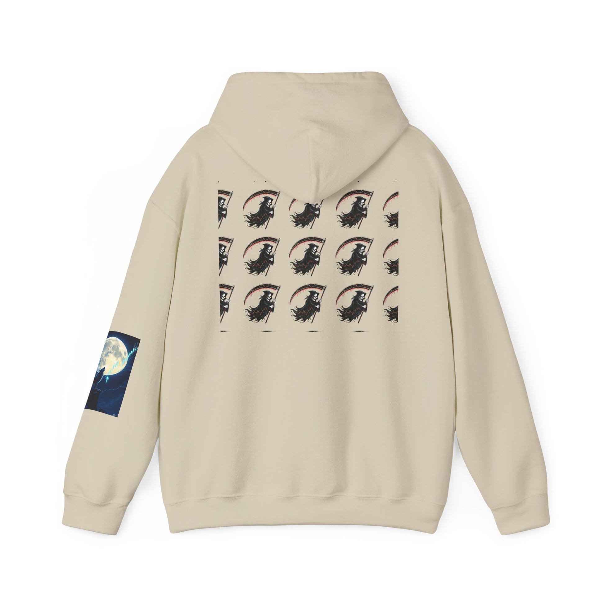 Pumpkin Pump – Bullish Halloween Rally Hoodie  Cozy Unisex Sweatshirt for Fall, Pumpkin and Moon Design, Perfect for Autumn Celebrations, Comfortable Gift [...] - Candleholm