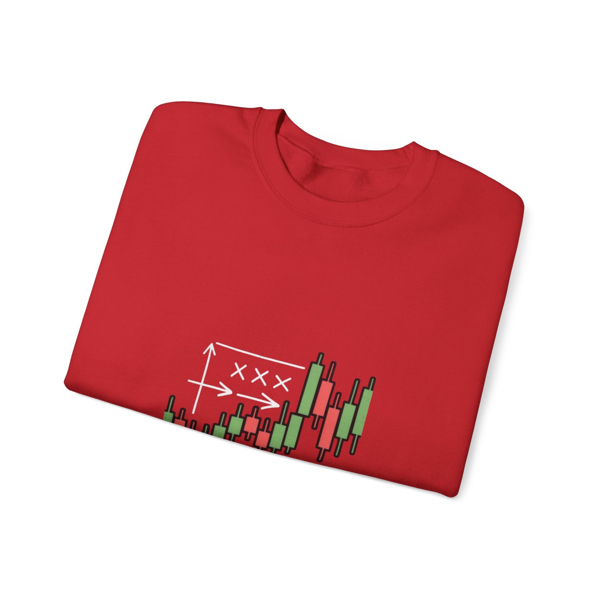 Market Playbook Sweatshirt - Chalkboard Football Trader Fall Uniform - Candleholm