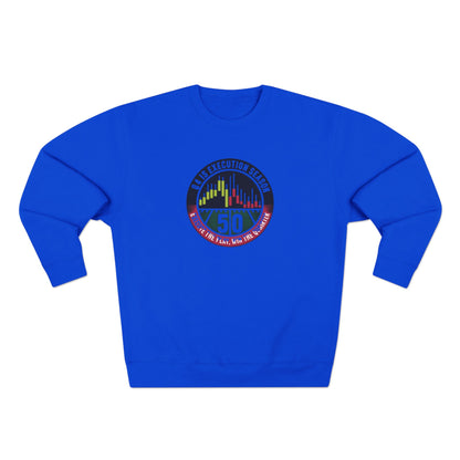 Q4 Execution Season Unisex Crewneck Sweatshirt - Trading Charts Gridiron Design - Candleholm