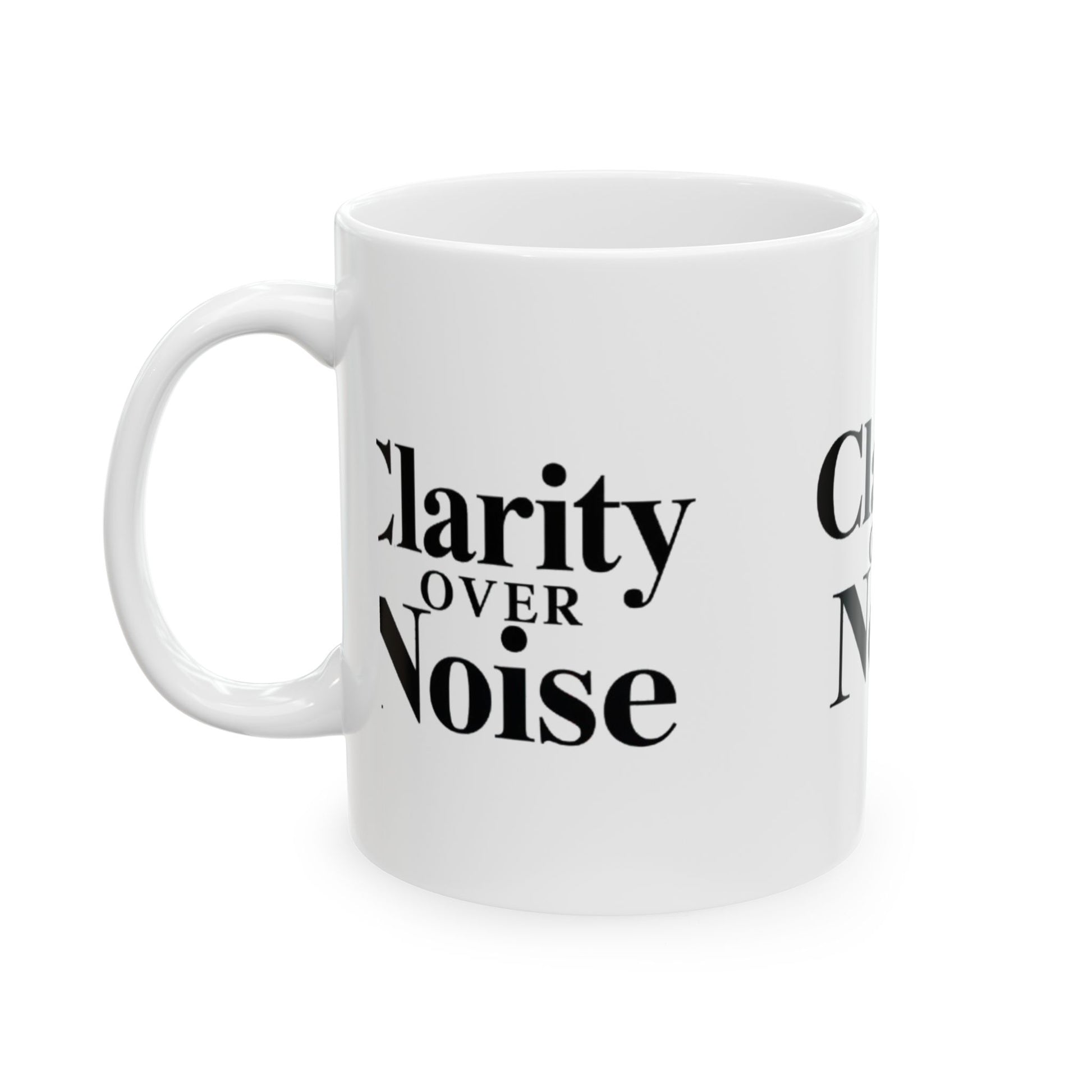 Clarity over noise trader’s Ceramic Mug, (11oz, 15oz) - Candleholm
