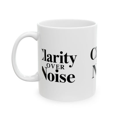 Clarity over noise trader’s Ceramic Mug, (11oz, 15oz) - Candleholm
