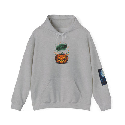 Pumpkin Pump – Bullish Halloween Rally Hoodie  Cozy Unisex Sweatshirt for Fall, Pumpkin and Moon Design, Perfect for Autumn Celebrations, Comfortable Gift [...] - Candleholm
