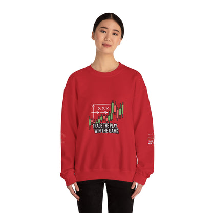 Market Playbook Sweatshirt - Chalkboard Football Trader Fall Uniform - Candleholm