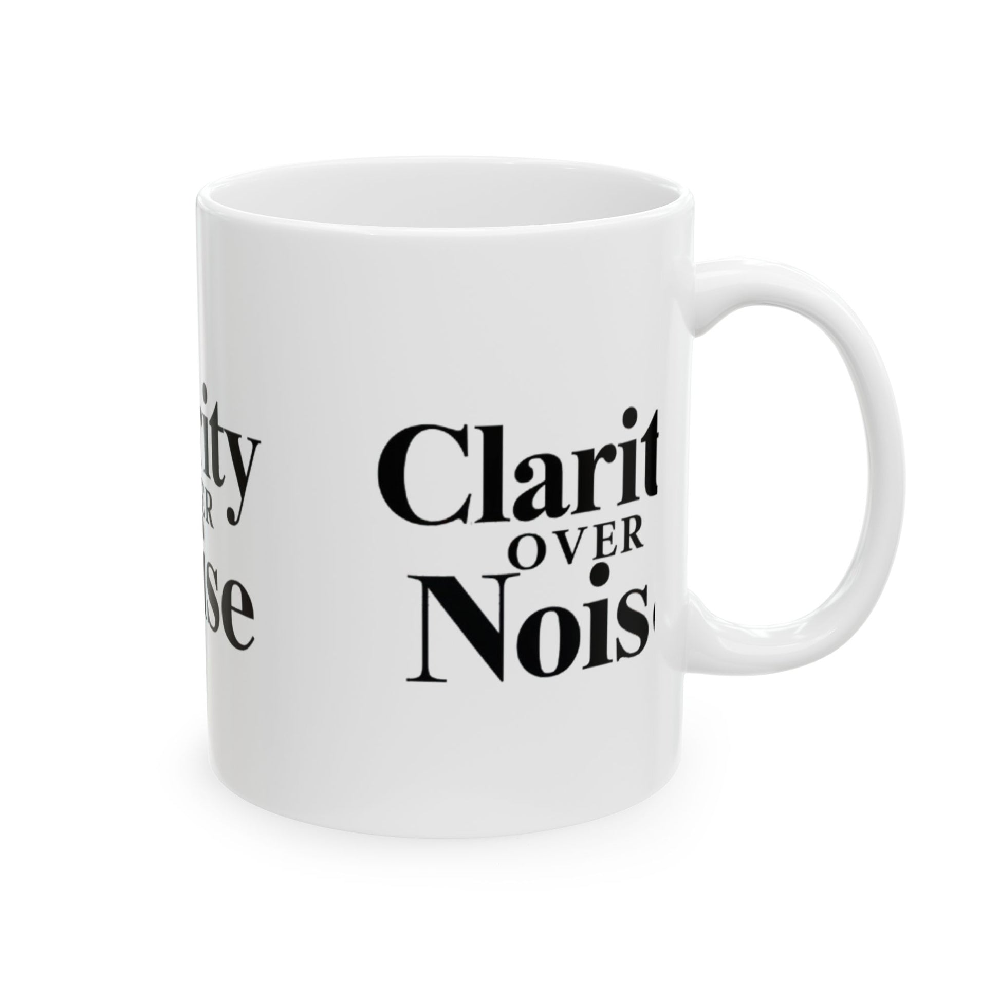 Clarity over noise trader’s Ceramic Mug, (11oz, 15oz) - Candleholm