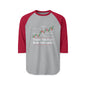 Trading Floor Stock Market Bull and Bear Three-Quarter Sleeve Raglan Shirt - Candleholm