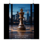 Vertical Poster - Matte Inspirational Artwork for Chess Enthusiasts and Strategists - Candleholm
