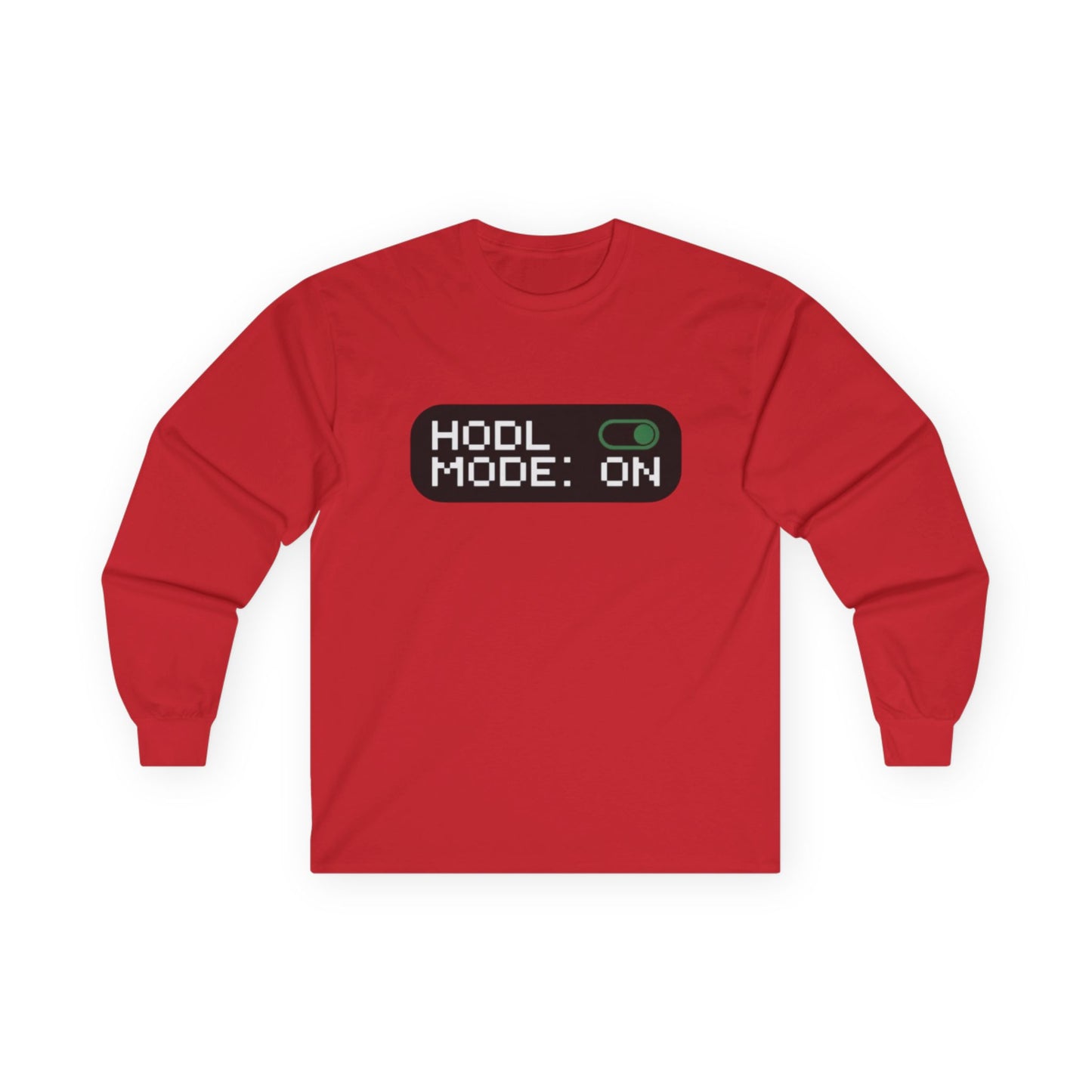 HODL Mode Long Sleeve Tee, Crypto Gift, Unisex T-Shirt, Investment Apparel, Funny Meme Shirt, Casual Wear, Layering Top - Candleholm